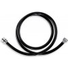 Novaservis Sprchová hadica plastová 150 cm čierna-chróm PVC/150,5