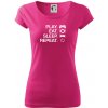 Play Eat Sleep Repeat game - Dámske tričko Pure - L ( Purpurová )