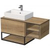 Kúpeľňová skrinka pod umývadlo Naturel Oxo 110x58x50 cm dub halifax OXO110L701ZKDS