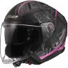LS2 Otevřená přilba OF603 Infinity II Lotus černo-růžová - S - 55-56 cm