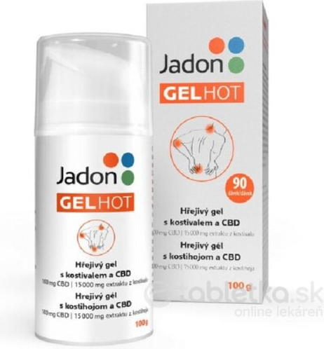 Jadon GEL HOT hřejivý gel s kostivalem a CBD 100g