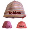 Detská čiapka CLASIC STRIPE s vlastným menom Farba: červená, Veľkosť: 2–3 rokov
