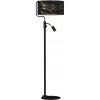 Milagro | Stojacia lampa SENSO 1xE27/40W/230V + 1xGU10/7W čierna | MI1421