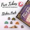 MeepleStickers Samolepky pro Five Tribes: Artisans (Five Tribes: Artisans Stickers)