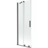 Mexen Velar dvojkrídlový sprchový paraván 70 x 150 cm, transparentný, brúsený gun gray - 896-070-000-01-66