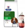 HILL'S PD Prescription Diet Canine r/d 10kg & LAB V Lososový olej pre psov a mačky 1000ml