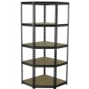 AHProfi Rohový policový regál, 5 polic - 1830 x 730 x 730 mm - AH017