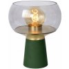 LUCIDE 05540/01/33 FARRIS stolná lampička V280mm 1xE27 zelená, dymová