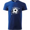 Futbalová lopta v triku - Klasické pánske tričko vyššej gramáže - S ( Kráľovská modrá )