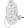 EMOS SK s.r.o. Predlžovací kábel 2 m / 3 zásuvky / biely / PVC / 1 mm2 - P0312