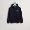 Pánska Mikina GANT D2. MEDIUM ARCHIVE SHIELD HOODIE 2047076.433 – Tmavo modrá