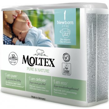 Moltex Pure & Nature Newborn 2-4 kg 22 ks