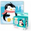 Puzzle Dodo Toys 16 dielikov Puzzle 16 + omaľovánka Pingwinek