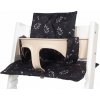 Dooky prenosná textilná Travel Chair Romantic Leaves Black