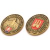 Pamätné mince Bratislava Slovensko - tmavo zlatá