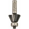 BOSCH Fazetovacia zarovnávacia fréza, 8 mm, D1 23,7 mm, B 5,5 mm, L 12 mm, G 54 mm, 25° 2.608.628.351
