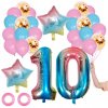 SÚPRAVA BALÓNOV 10. NARODENINY 29 KS DÚHOVÝ JEDNOROŽEC