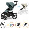 Set 4v1 Thule Urban Glide 4-wheel Mid blue + madlo + JOMK pláštenka + JOMK ochranná sieť + sedenie a strieška Soft Beige ZADARMO
