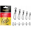 Delphin Rolling Karabínka s Obratlíkom Swivel with T Snap veľ.2 10 ks 43 kg