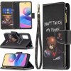 Peňaženkové kožené puzdro DRAWING na Xiaomi Redmi Note 10 5G - Bear