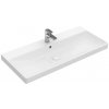 VILLEROY & BOCH - Avento Umývadlo nábytkové, 80x47 cm, s prepadom, otvor na batériu, CeramicPlus, alpská biela 415680R1