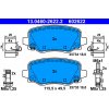 Sada brzdových platničiek, vždy 4 kusy v sade ATE 13.0460-2622.2 (13046026222)