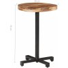 Bistro stôl okrúhly hnedá / čierna Dekorhome ø 50 cm