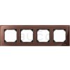 Schneider Electric Merten M-Elegance SKLO 4-rámček Mahagony Brown