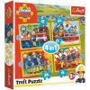 Trefl Puzzle Požiarnik Sam - Radi pomôžeme 4v1 (12,15,20,24 dielikov)