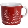 Červený VIANOČNÝ HRNČEK Keramický Hrnček Darček 285ml Sveter