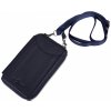 Kožená Taška cez rameno na smartfón unisex Hunter 20x13cm modrá Farba: Modrá
