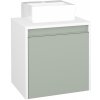 Dreja Skrinka pod umývadlo VISIT SZD 50 (umývadlo Gladi) - N01 Biela lesk / Úchytka T34 - nerez / L20 Mint Grey vysoký lesk / Pravé