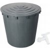 Šedý sud na dažďovú vodu 500L