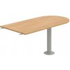 OFFICE PRO s.r.o. HOBIS prídavný stôl jednací oblúk - CP 1600 3, dub