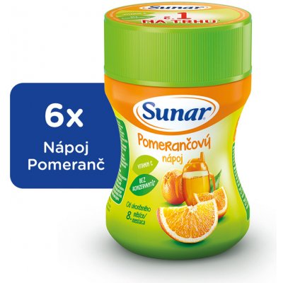 Sunárek Pomarančový rozpustný nápoj 6 x 200 g