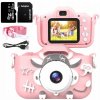Digitálny fotoaparát ZeeTech Digitálny fotoaparát pre deti Pirát 40 Mpx selfie hry ružový