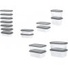 Silvercrest® Súprava dóz na potraviny, 17-dielna (sivá) (100406575)