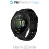 FixPremium - Univerzálny Silikónový Remienok pre Garmin (22mm), čierny