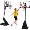 Prenosný nastaviteľný basketbalový kôš MOVEPRO 150–305 cm – vonkajší, plniteľná základňa