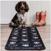 Pet Rebellion kobercový behúň Extra Long Country Walk Black 150 cm