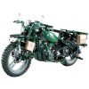 CaDA stavebnice vojenský motocykl 1:8 s elektrickým pohonem, 550 díllů