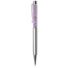 Guľôčkové pero, s pravým SWAROVSKI® krištáľom, strieborná, ART CRYSTELLA 