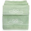 Froté uterák DARA, zelený s výšivkou, 50x100cm