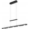Trio 379190732 LED závesný luster Lacal 7x3,5W | 2450lm | 3000 + 5000K | IP20 - horné / spodné osvetlenie, nastaviteľná výška, nastavenie teploty osvetlenia, 3 stupňové stmievanie, dotykový spínač, či