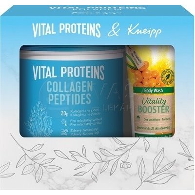 Vital Proteins + Kneipp (Darčekové balenie) 567 g prášok Collagen Peptides + 200 ml sprchový gél Vitality Booster