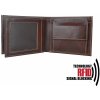 RFID kožená peňaženka v hnedej farbe vybavená blokáciou RFID / NFC, č.8407