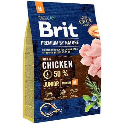 BRIT Premium by Nature Junior M granule pre psov 1 ks, Hmotnosť balenia: 3 kg