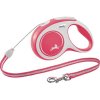 Vodítko FLEXI New Comfort lanko červené S - 8 m