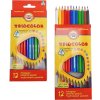 Koh-i-Noor pastelky 12 ks – trojhranné slabé, ergonomické