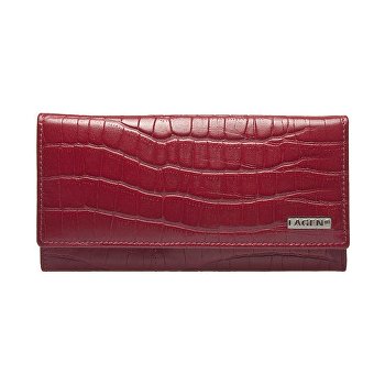 Lagen dámska kožená peňaženka Red V 102C červená